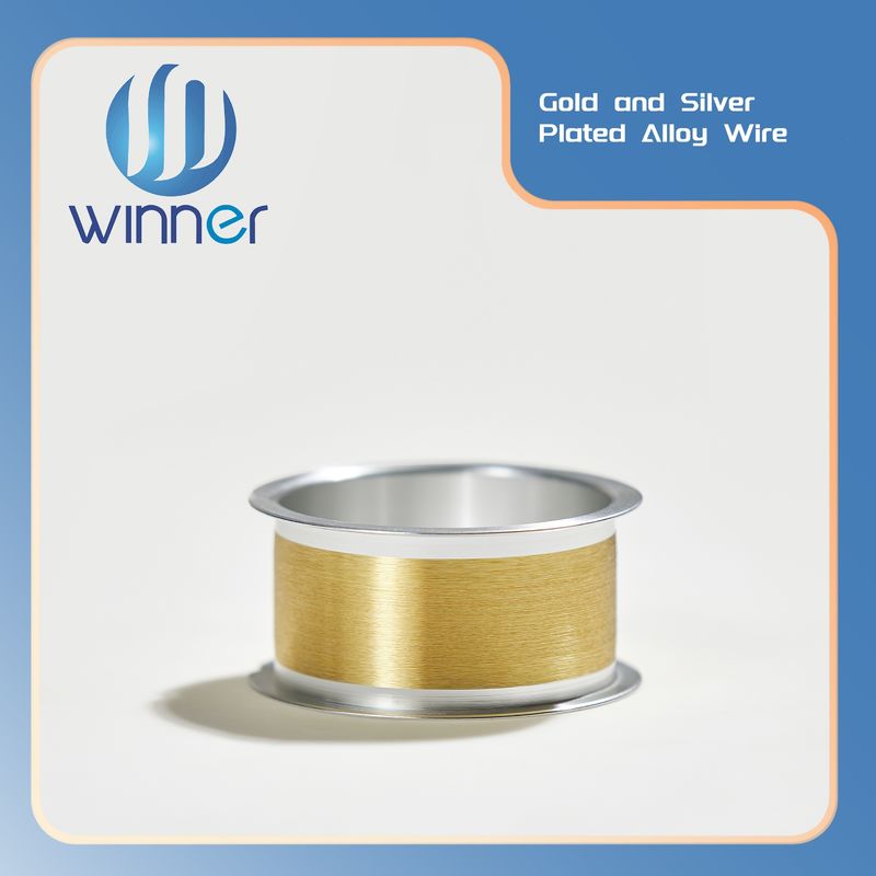 0.05mm Diameter Gold Plated Silver Wire for Scientific Research and Laboratory Use