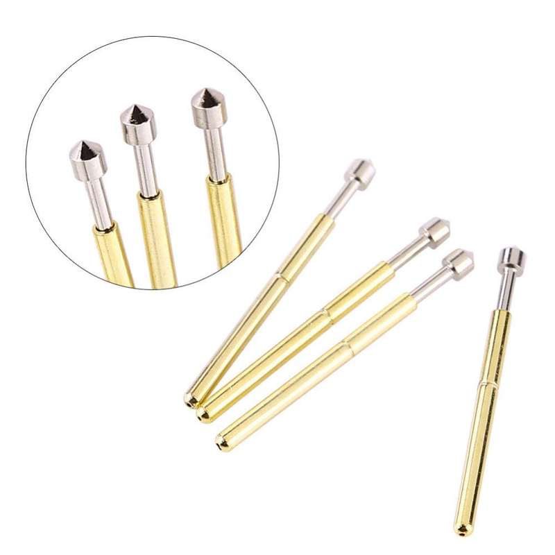P75-E2 پروب آزمایش بهار با سر مخروطی 1.3mm و قطر لوله 1.02mm برای آزمایش PCB 3A