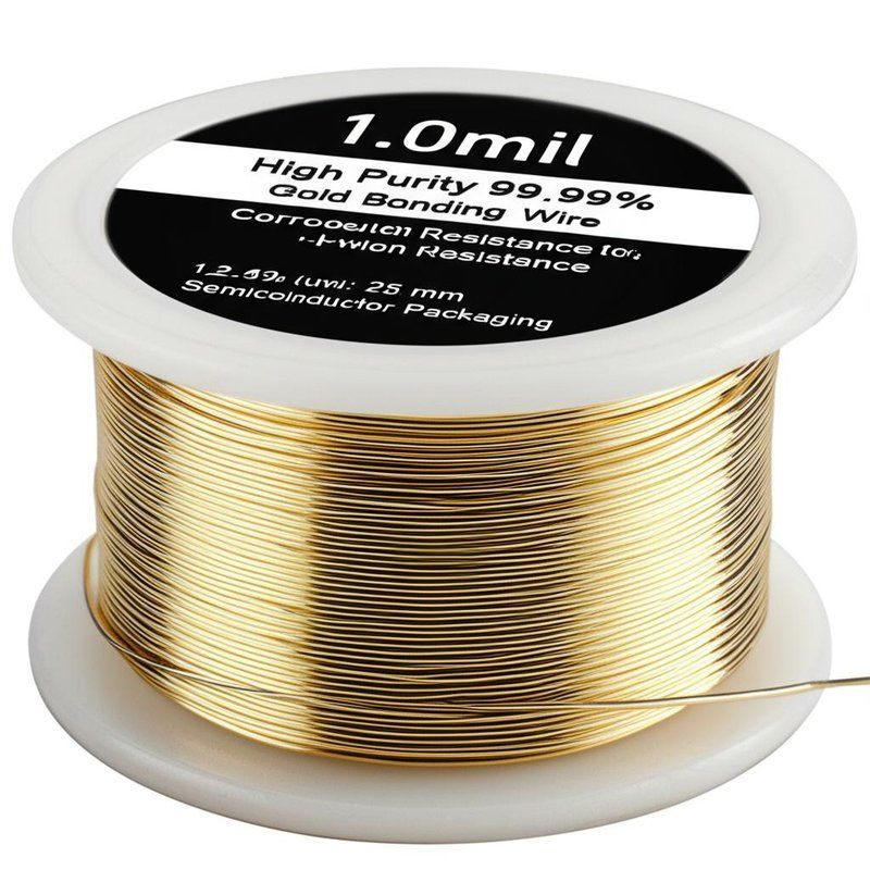1.0 میلی خالصیت بالا 99.99٪ سیم اتصال طلا با مقاومت در برابر خوردگی برای بسته بندی نیمه هادی
